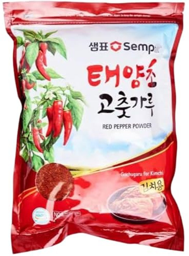 YIJIA | Polvo Chili Coreano para Kimchi 1kg. Copos de chile - Este pimiento rojo molido grueso es perfecto para sazonar coles napa para Kimchi.