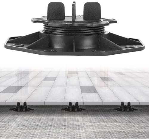 Ansobea 40 cuscinetti regolabili in altezza, 19 – 28 mm, piedini regolabili, cuscinetti per lastre di pietra, terrazze, pavimenti, piastrelle, capacità di carico di 400 – 800 kg