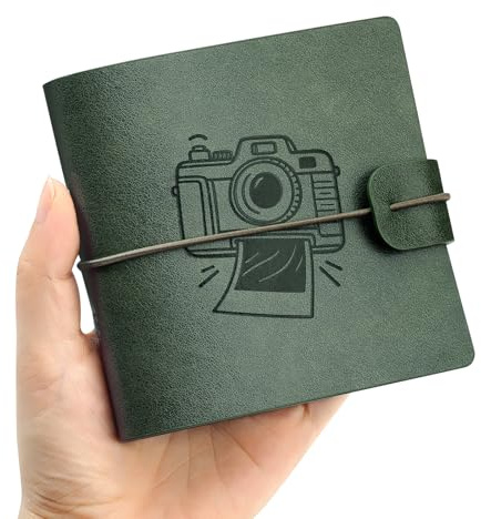 50 Taschen Mini Fotoalbum Passend für Fujifilm Instax Mini 11, passend für Polaroid Snap/Z2300/,Grün,HOMEMARS Fotoalbum Klein,Einzigartiges Design,Photo albums