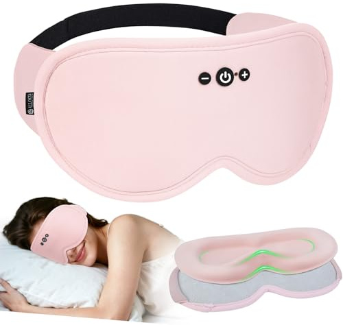 LOVE EYE 3D Bluetooth Sleep Mask Headphones, 100% Blackout, Breathable