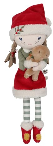 Little Dutch Stoffpuppe Kuschelpuppe Rosa mit Lebkuchenmann (35 cm) - Weihnachten