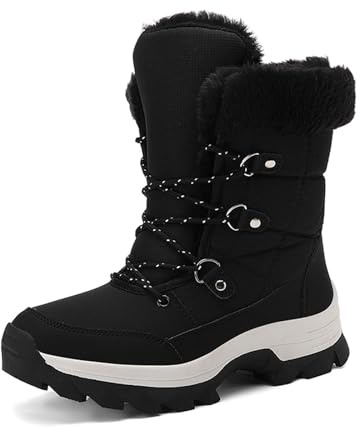 Apres Ski Femme Bottes De Neige Après-Ski Chaussures Chaudes Bottine Chaude Botte Hiver Snow Boots D'hiver Grand Froid Chaussure Glacia Barefoot Bottines Fourrées Apres-Ski Randonnée Pour Après