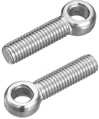 QUARKZMAN 4Pcs Anillos de Elevación M12 x 45mm, Pernos de Ojo Tornillos de Argollas de Acero Inoxidable 304 para Colgar y Fijar Válvulas Compuerta Tuberías