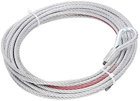 LUCKDANO Stainless Steel Winch 4500LBS Winch Cable Wire Stainless Steel Rope 5.5mm Diameter 10m Length for Towing Winches