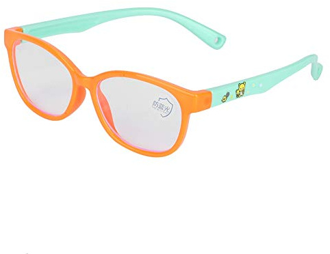 Hidyliu Comfortable Anti Blue Light Glasses for Children Unique Silica Gel Frames Lightweight and Fashionable Design