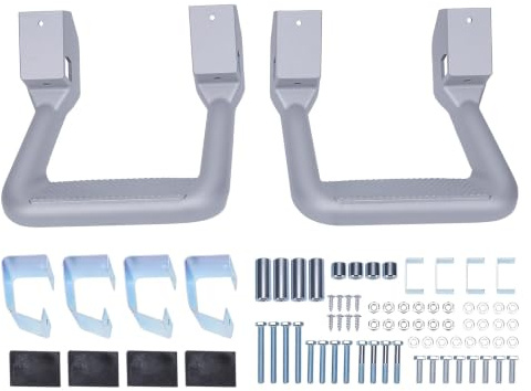 YDuupxe 2 St Silver Aluminium Sidosteg Löpbrädor, Universell Passform för Lastbilar SUV
