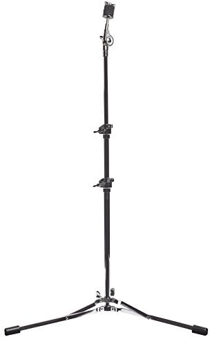 Fame CS6001 Flat Base Beckenständer, Retro-Look, Moderne Standards, Ideal für Vintage Setups, Platzsparendes Design, Verchromt, Perfekt für Drumsets