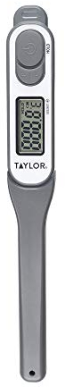 Taylor Pro Waterproof Meat Thermometer Probe, Fast 6 Second Read Time, Ideal for Meat, Fish & Jam Making, Plastic / Stainless Steel, 25 x 3 x 2cm, Black