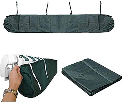 YFFS Housse De Auvent Protection Solaire pour Auvent Sac De Rangement pour Auvent Anti-poussière pour Terrasse De Jardin Extérieur Remplacement Imperméable De Couverture D'auvent (3.5m/ 11.48ft,Vert)