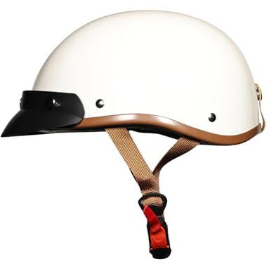 LIONCIANO Jethelm Vintage mit ABS+EPS | 709ABS-Schale kombiniert mit EPS-Pufferschicht. Ideal für Scooter, Moped, Chopper. Sturzhelm mit zuverlässigem Schutz.