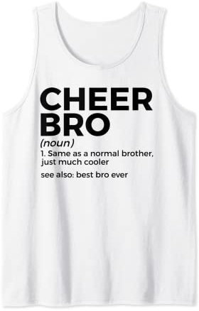 Lustiger Cheer Bro Definition Cheerleading Tank Top