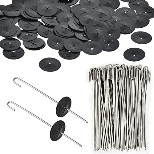 CENBEN 100 Packs Solar Panel Guard Clip, Animal Guard Fastener Clips, Solar Panel Wire Mesh Clips for Solar Panel Bird Wire Pigeon Fence, 25 mm