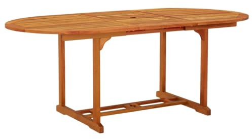 vidaXL Gartentisch 200x100x75 cm Massivholz Eukalyptus