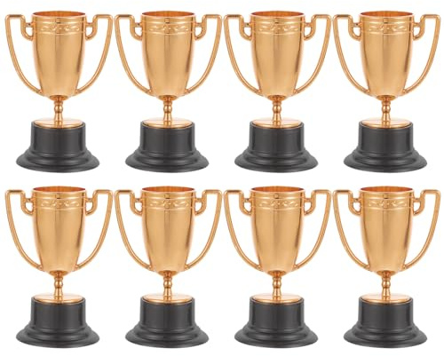 BESPORTBLE Trophy Model 8pcs Plastic Golden Award Trophy Cup for Kids