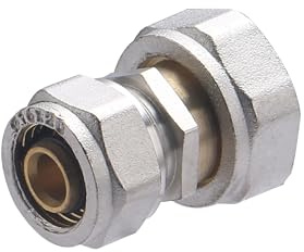 Conexión multicapa por compresión Ø16 | hembra tuerca libre 3/4 | Conexión resistente y duradera | Ideal para instalaciones de fontanería | Fácil de instalar y ajustar | QUICK PLOMBERIE