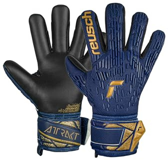 Reusch Attrakt Freegel Silver Junior - Guantes de Portero para niños y niñas, adecuados para Todas Las Condiciones climáticas y Superficies de Campo de Juego