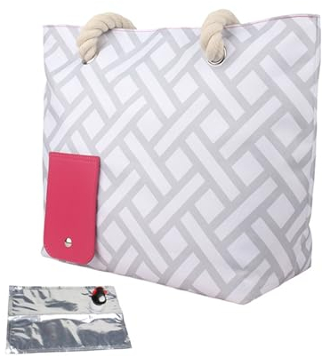 TAOZHUGONG Wein Einkaufstasche, Weintasche mit Getränkespender, Picknicktasche mit auslaufsicherem und isoliertem Fach Auslaufsichere Picknicktasche für Strand Reisen Picknick Camping (Grau)