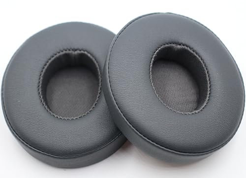 Replacement Ear Pads Compatible with Beats by Dre Solo3/Solo2 Wired/Wireless A1796/B0534 Headphones Ear Pads (Titanium Color)