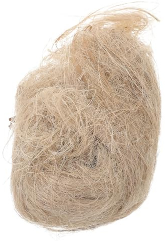 COLLBATH Nistmaterial Für Vögel Jute Fasern Für Vogelnestzubehör Natürliches Material Für Innen- Und Außenbereich DIY Nestbau Für Wildvögel Warm Und Trocken Für Den Winter