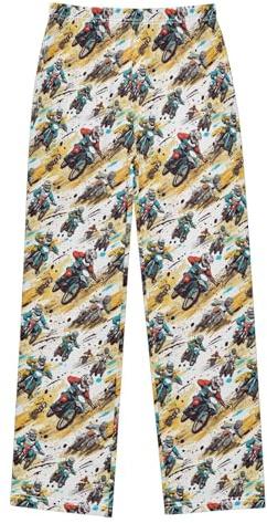 senya Motorbike Contest Long Pajama Pants Bottoms Soft Sleepwear with Pockets