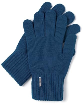 VIVISENCE Damen Winter Handschuhe Mit Gemütlich Stilvolle Breitem Strickbündchen Hergestellt Aus Warmem Garn Mit Wollzusatz Perfekt Für Kalte Wintertage Herbst Modell 7204
