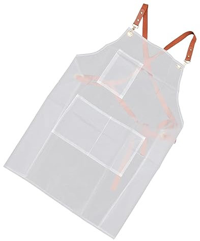 Cabilock Transparente Schürze Aus Wasserdichtem Material Lange Und Strapazierfähige Schürze Für Mehrzweckgebrauch Für Küche Zuhause Und Werkstatt Leicht Zu Reinigen Und Abwischbar
