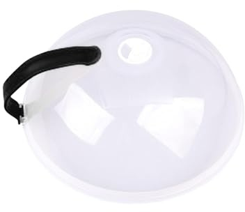 Microondas cubierta de alimentos con asa, cubierta de microondas para alimentos, microondas Splash Guard Cover - Gadget de cocina para mantener el horno limpio