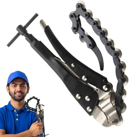 Utensile Per Taglio Di Scarico - Tagliatubi Robusti, Catena seghettata | A Rotelle Multiple, Taglierina Catena In Acciaio Temperato Usato Durante Le Riparazioni Automobili O Il Taglio Di Tubi