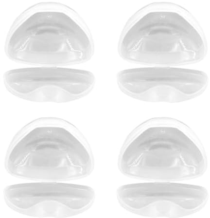 KIXZSAZ 4 stücke Baby Schnuller Halter Junge Mädchen Schnuller Box Verschleißfeste Transparente Aufbewahrungshülle Handliche Staubdichte Abschirmung