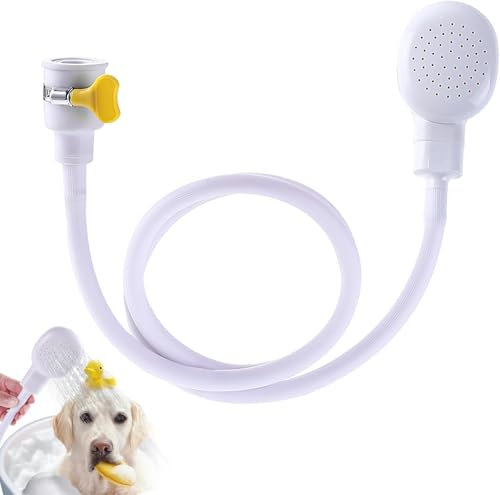 Spray per lavandino in gomma rubinetto doccia testa tubo spray portatile rubinetto shampoo spruzzatore per animali domestici lavaggio capelli o risciacquo verdure