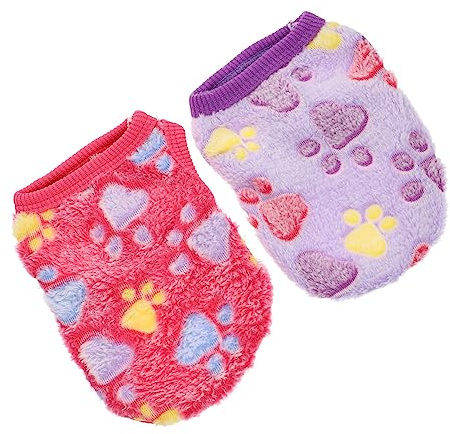 Toyvian 2 Stück Warmes Teiliges Hundebekleidungs XXS mit Niedlichen Pfoten Haustierkleid für Kleine Hunde Stilvoller Wärmeschutz für und Besondere Anlässe