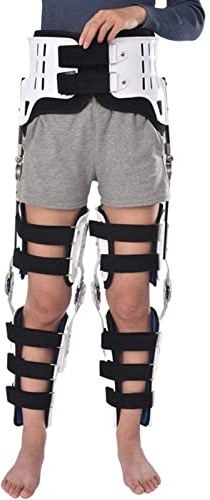 LuysmengEU Férula articulada for rodilla y pie, soporte for la rótula, estabilizador de rodilla, ortesis, soporte postoperatorio ajustable, inmovilizador, protector(Legs No Ankle)
