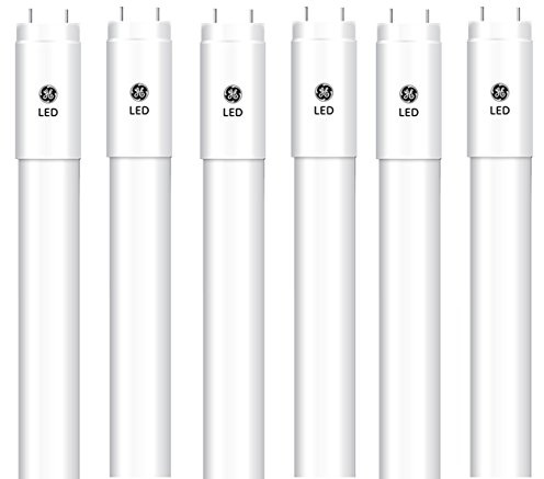 GE Lighting Active Spaces T8 Linear Bulb with G13 Base, 12-Watt, Daylight, Pack of 6