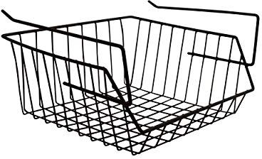 MSV Aufbewahrungskorb, Schwarz, 30 x 27 x 13 cm