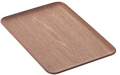 Point-Virgule Plateau à Servir rectangulaire Noix 33x23cm