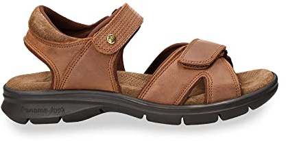 Panama Jack Sandalias para hombre Sanders Basics Peeptoe, Cuero C004, 46 EU