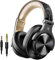 OneOdio Bluetooth Kopfhörer Over Ear, 72 Stdn HiFi Stereo Kopfhörer Kabellos, Wireless Headphones mit 6.35mm & 3.5mm Klinke für Studio DJ Handy PC AMP - Gold