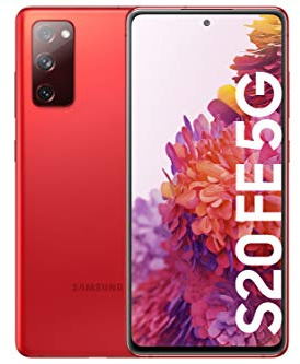 Samsung Galaxy S20 FE 5G molnröd G781B dubbla SIM-kort 128 GB Android 10.0 smartphone (renoverad)
