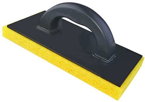 AERZETIX - C54537 - Frattone in schiuma morbida porosa - 280x140x25mm - cazzuola per pulizia fughe di piastrelle - manico in plastica