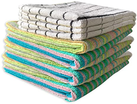 TMPpro Mikrofaser Putzlappen Reinigungstücher - Streiferfrei Staubtuch für Küche Bad Wohnzimmer Fenster - 40x40 cm - 15 Stück - zur trockenen und feuchten Anwendung Allzwecktuch Poliertuch Multicolor