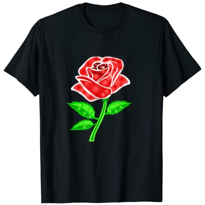 Rose Floral Flower Shrub off the Weeds and Blossom or Bloom. T-Shirt