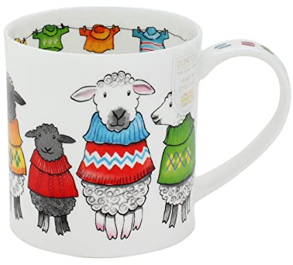 Dunoon Trendsetters Tasse en porcelaine anglaise Motif mouton Orcades 0,35 l