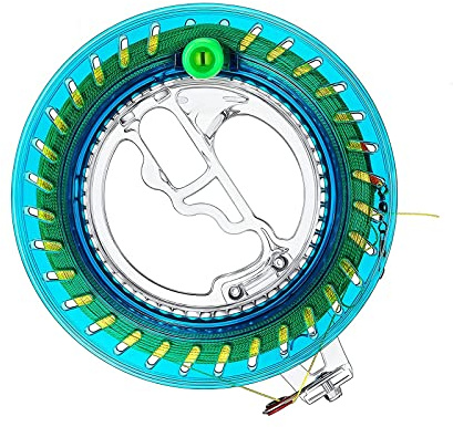 Sqxaldm Kite Rollenwickler Seilwinde Seilrolle mit 200m Drachenschnur ABS Kunststoff Kite Spule Rollen Drachenrolle Rollenwerkzeug für Bessere Kontrolle über Drachen(Scheibendurchmesser 16cm)