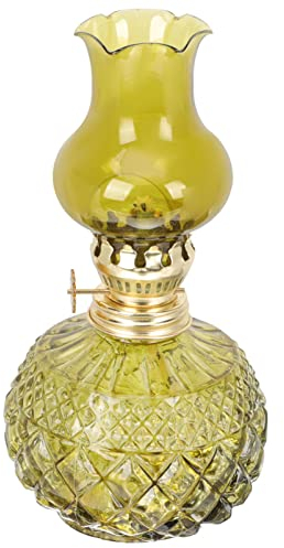 BESPORTBLE Öllampe Glaszylinder Vintage Öllampe Lampenschirm Kerosin Lampe Ersatzschirm Lampenglas Glas Öl Lampe Decke Retro Petroleum Laterne Stehlampe Lampe Glas Lampenschirm Abdeckung Gelb
