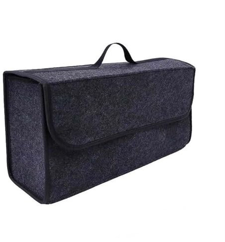 POWEC Auto Kofferraum Leder Organizer Box, für Benz E-Class E300 E450 E220d E300d E400d E53 E63 Faltbare Autotasche Organizer Wasserdicht mit Fächern Aufbewahrungs Box Zubehör,A