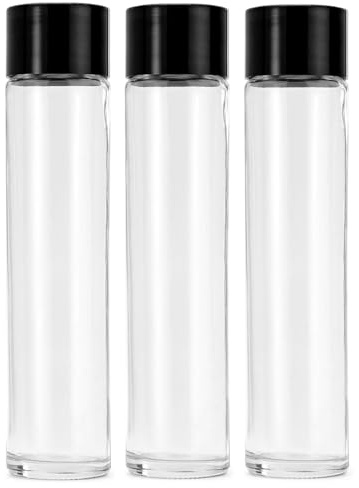 Swan Bottiglia in Vetro Forma a Tubo Modello Kefass con Tappo a Vite 750 ML