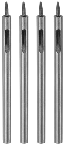 QUARKZMAN 4 st läder stansar, 1 mm ihåliga runda stansar set av legerat stål, bälten, klockband, papper, plast, läderbearbetning
