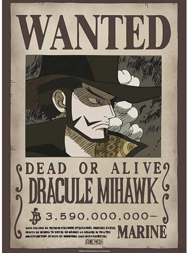 GB eye Poster One Piece Wanted (WANTED Dracule Mihawk)