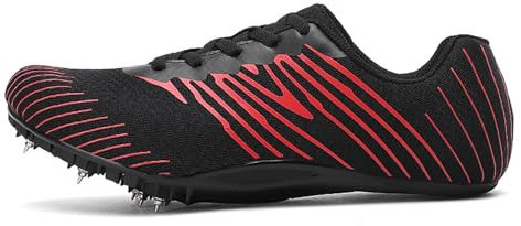 Spikes Leichtathletik,Athletik Spike Schuhe,atmungsaktiv leicht Professional Sportschuhe,rutschfeste Turnschuhe Sprint-Spikes,bequem,Austauschbare Spikes,Wettkampf-Lauftraining Weitsprung Sneaker