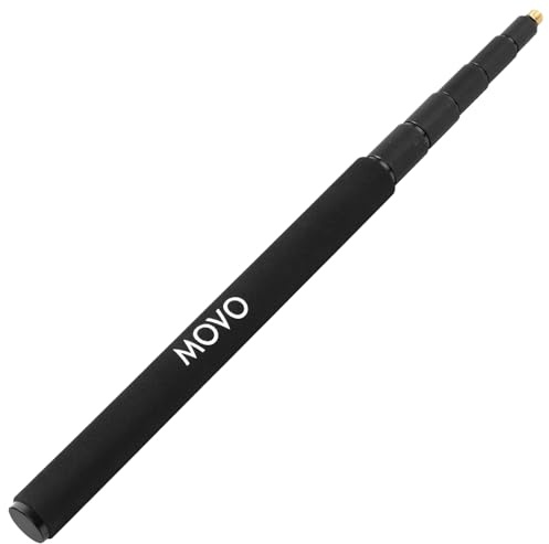 Movo CMP-17 Professioneller 24,8 cm Aluminium-Galgenstange für Shotgun-Mikrofone – kompatibel mit Rode NTG Serie, Sennheiser MKE600, Audio-Technica AT875R und mehr